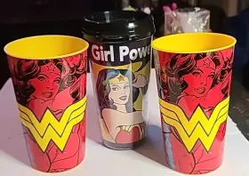 Wonder Cup 817398023050 3 Woman Glossy Souvenir Collectible 22 Oz. Plastic And Travel New