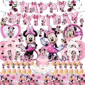 Wooacme 786194432857 Pink Birthday Party Decorations Balloons Supplies Include B
