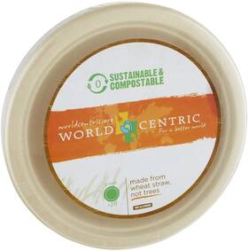 World Centric 894410001098 Plates Fiber 9 Inch 20 Count