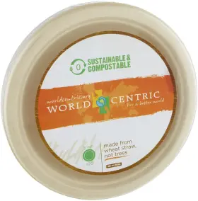 World Centric 894410001098 Plates Fiber 9 Inch 20 Count
