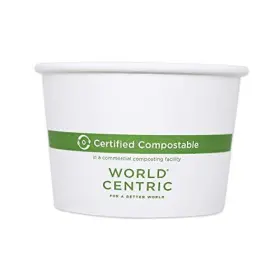 Bopa16 World Centric 894410001135 Paper Bowl 16 Ounce Pack Of 500 White