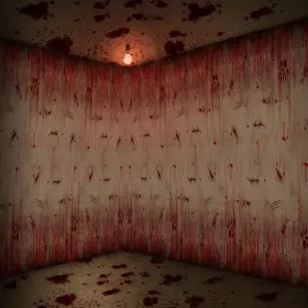Wovweave-kdsfd0807rfg Wovweave 3 Pcs Bloody Print Halloween Photography 54 Inch X 108 Mainly Red And White