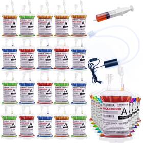 Wynk B09yl6g9vs Halloween Blood Bag Iv Drink Cups - 50 Pack 11.5oz Vampire Theme Party D