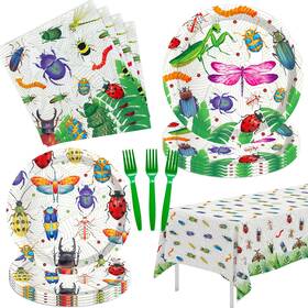 Xenorik Nok0089 Bug Birthday Party Decorations Dinnerware Supplies Plate