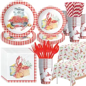 Xgb0200 Xigejob Crawfish Boil Party Supplies - Lobster Decorations Tableware Plat