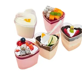 Xigui 758091584397 4oz/140ml Mini Dessert Cups - Clear Tasting Sample Shot Glasses 25 Piece Reus