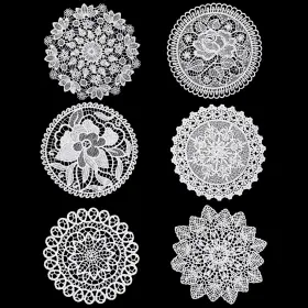 1hd6t5sx Xliuax 672341 6 Pcs Lace Crochet Doilies Inch Round White 5.9 Inches