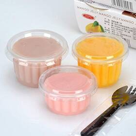 Xshelley 758091029508 50pcs 150ml Pe Material Plastic Cup With Lid Pudding Yogurt Sauce Sampli