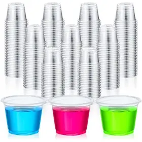 Zo-yetene-155 Yetene 1500 Pcs Plastic Shot Glasses 1 Oz Disposable Cups Ounce Bulk