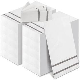 Yinder Guest-07 400 Count Disposable Guest Towels 15.75 X Inches Silver Gray