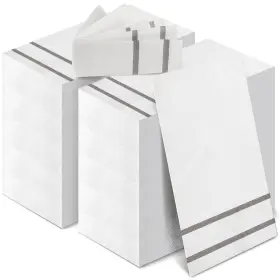 Guest-07 Yinder 400 Count Disposable Guest Towels 15.75 X Inches Silver Gray