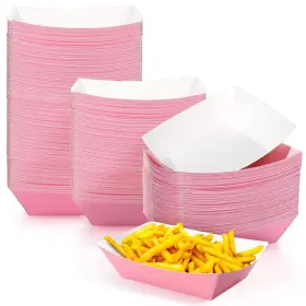 1479 Yinkin O 200 Pcs Paper Boat Disposable Halloween Food Trays Nacho 2lb Pink 1479 Yinkin O 200 Pcs Paper Boat Disposable Halloween Food Trays Nacho 2lb Pink