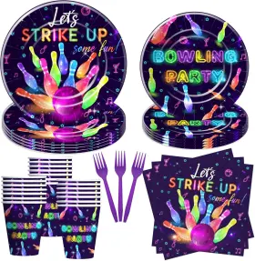 Yjj0117 Yjrjsc Bowling Birthday Party Supplies Strike Up Some Fun Ball Multicolor