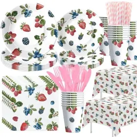 Yjj0134 Yjrjsc Berry Birthday Party Supplies - Blueberry Strawberry Decorations