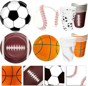Yk365489 Ykpbpdmi Sports Birthday Party Decorations Theme Supplies Include Plates