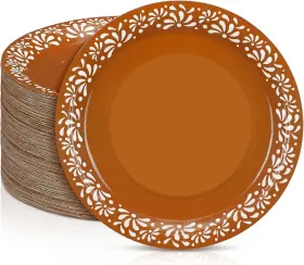 Tg-yungyan-2651 Yungyan 100 Pcs Platos De Barro Mexicanos Paper Plates Baby Shower Party Supplie