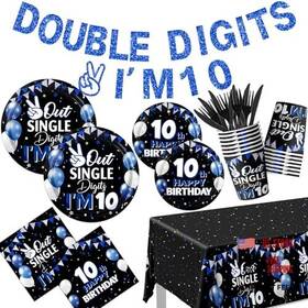 Yuricocy 717181208315 142pcs 10th Birthday Decorations For Boys 10 Year Old