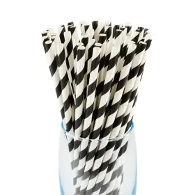 Yuyisto 766997609410 100pcs Biodegradable Paper Straws Colorful Be Used For Drinking/