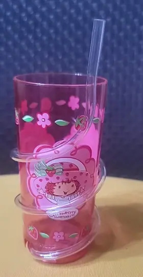 Zak Designs 827680686184 New With Tag Strawberry Shortcake 2008 5-1/2 Inch Tall Tumbler