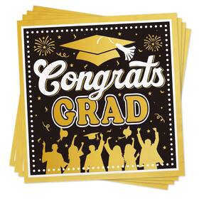 Zarvella Gradpns1001 2026 Graduation Party Decorations 50 Pack Cocktail Napkins For Congratulatio