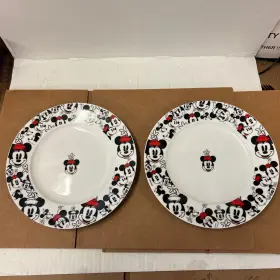 4012299 Zb Zrike Brands By R Squared Disney All Over Minnie Salad Plate Set Of 2 Multicolor Never Used Mint New
