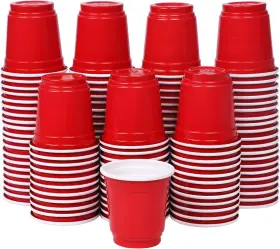 Zcaukya 745860316259 120ct 2oz Mini Disposable Shot Cups Small Red Plastic Party For Parties G