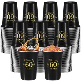 Jne-ziliny-1696 Ziliny 100 Pcs Cheers To 30th 40th 50th 60th Years Birthday Cups Dec