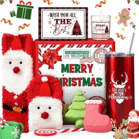Jne-ziliny-55 Ziliny 11 Pcs Christmas Gift Sets For Women Xmas Spa Basket Set Her Merry