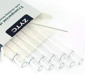 Zytc 759624206328 Plastic Straws For Yeti Reusable Clear 8 Piece Set Thoroughly Understand