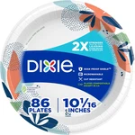 10-INCH Disposable Paper Plates, 86 Count, Microwave-safe & Soak-proof New. Price: $15.87.