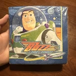 Vintage Buzz Lightyear Party Napkins Toy Story And Beyond Hallmark 2000 New. Price: $12.99.