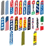 15FT Swooper Flag Kit Car Dealership Business Advertising Feather Banner Spike New. Price: $150.00.
