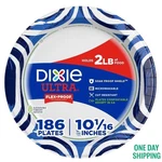 Dixie Ultra 10-1/16 Inch Paper Plates Heavy Duty Disposable 186 Count New. Price: $34.38.