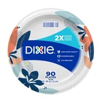 Dixie 90 Count Medium Paper Plates 8.5 Inch Disposable Soak Proof Microwave Safe New. Price: $8.79.