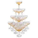 Lavish Home 100-PACK 5OZ Plastic Champagne Glasses Reusable Coupe New. Price: $57.99.