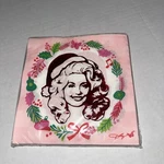 Dolly Parton Christmas Lunch Napkins Bow Pink Viral Santa Hat Licensed New. Price: $7.19.