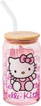 Silver Buffalo Sanrio Hello Kitty Glass Tumbler With Bamboo Lid New. Price: $25.04.