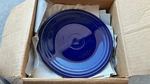 Brand New Case (12) Cobalt Blue 9 Luncheon Plates Fiestaware Open Box. Price: $175.00.