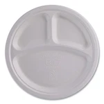 Eco-products EPP007NFA Vanguard 10" Dia 3-COMPARTMENT Plates Wht (500/CT) New. Price: $116.35.