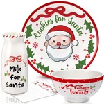 Christmas Cookies For Santa Plate Dinnerware Set ... New. Price: $68.96.