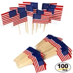 Anley Us Flag Fruit Stick Toothpicks Cupcakes Toppers 100PCS New. Price: $7.95.