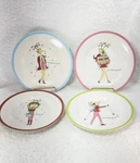 Rosanna Christmas Fancy Reindeer Salad/dessert Plates Set Of 4 Used. Price: $19.57.