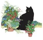 Ppd Always Creative "black Cat Flower Pot" Paper Napkins New. Price: $12.95.
