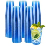 200 Pack Blue Plastic Cups, 12 Oz Clear Disposable Big Size Fan... New. Price: $57.84.