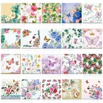 Crtiin 20 Pack Decoupage Napkins Floral 13 X Inches, Multicolor New. Price: $10.99.