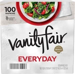 Vanity Fair Everyday Paper Napkins, 100 Count, Disposable Made Soft And New. Price: $8.62.