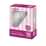 Posate Clear Knives, Heavy-duty Crystal (100 Knives) New. Price: $15.58.