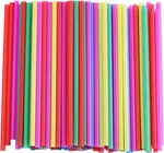Alink 8MM Wide Assorted Bright Colors Smoothie Straws, Fat Plastic Disposable Dr New. Price: $44.75.