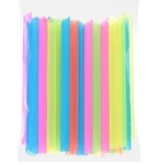 50 Large Wide Neon Drinking Straws Milkshake Smoothie Plastic Home Bar Bpa Free New. Price: $11.79.