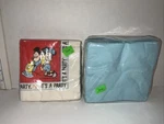 Vintage Walt Disney Party Supplies Mickey Minnie Mouse Napkins Invitations New. Price: $8.50.